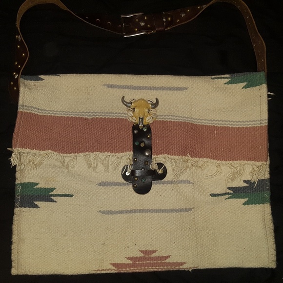 Aztec blanket style messenger bag, never been used - Picture 2 of 4